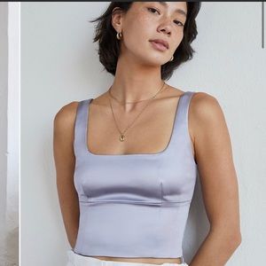 NWT Aritzia Wilfred Shine Bustier 2XS